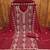 Maroon embroidered georgette semi stitched churidar dress-materials