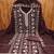 Brown embroidered georgette semi stitched churidar dress-materials