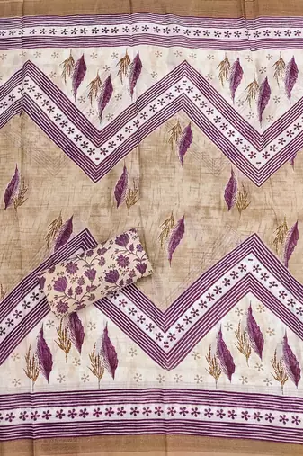 Beige sequins cotton churidar dress-materials