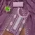Lavender embroidered georgette semi stitched churidar dress-materials