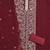 Maroon embroidered georgette semi stitched churidar dress-materials