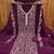 Purple embroidered georgette semi stitched churidar dress-materials