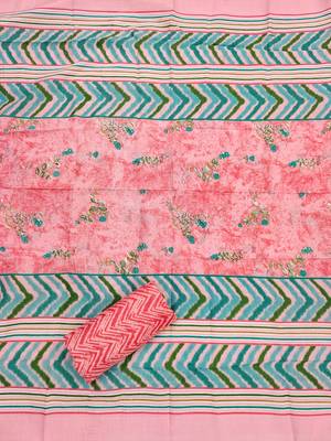 Pink embroidered cotton churidar dress-materials 4