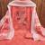 Pink embroidered cotton semi stitched churidar dress-materials