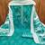 Sea-green embroidered cotton semi stitched churidar dress-materials