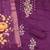 Purple embroidered cotton semi stitched churidar dress-materials