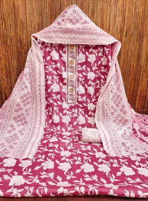 Multicolor printed cotton churidar dress-materials 3