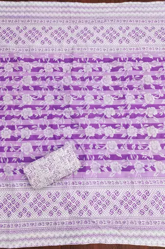 Multicolor printed cotton churidar dress-materials