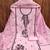 Baby-pink embroidered cotton semi stitched churidar dress-materials