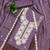 Lavender embroidered georgette semi stitched churidar dress-materials