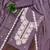 Lavender embroidered georgette semi stitched churidar dress-materials