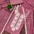 Purple embroidered georgette semi stitched churidar dress-materials