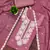 Purple embroidered georgette semi stitched churidar dress-materials