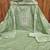 Light-green embroidered cotton semi stitched churidar dress-materials