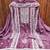 Purple embroidered cotton semi stitched churidar dress-materials