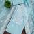 Sky-blue embroidered cotton semi stitched churidar dress-materials
