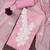 Pink embroidered chanderi semi stitched churidar dress-materials