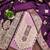 Purple woven shimmer semi stitched churidar dress-materials