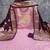 Purple woven shimmer semi stitched churidar dress-materials