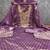Purple woven shimmer semi stitched churidar dress-materials