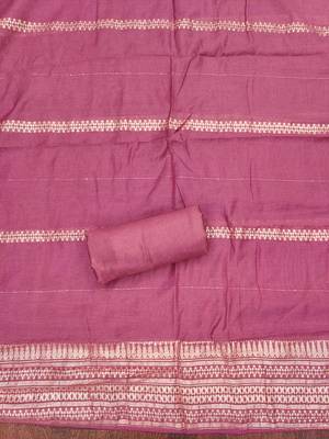 Pink woven cotton churidar dress-materials 4