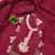 Maroon embroidered cotton semi stitched churidar dress-materials