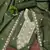 Green embroidered cotton semi stitched churidar dress-materials