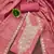 Pink embroidered cotton semi stitched churidar dress-materials