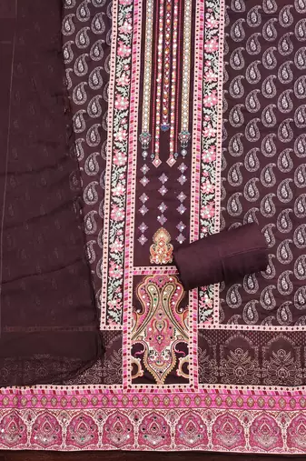 Multicolor printed rayon churidar dress-materials