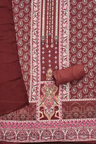 Multicolor printed rayon churidar dress-materials