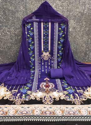 Multicolor printed rayon churidar dress-materials 3