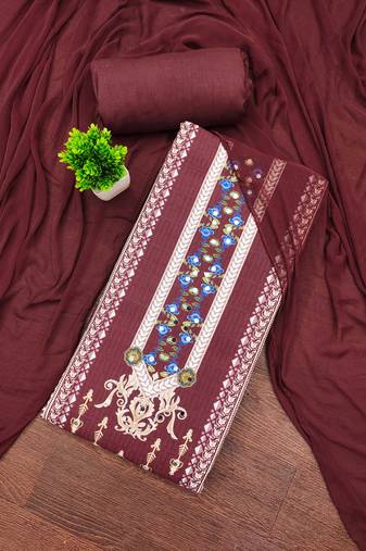 Multicolor printed rayon semi stitched churidar dress-materials