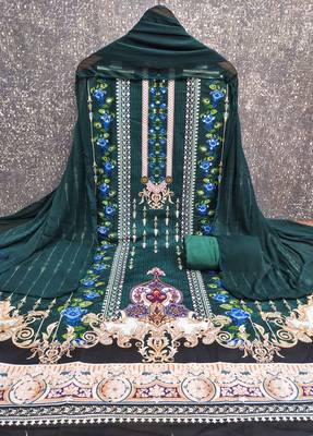 Multicolor printed rayon churidar dress-materials 3