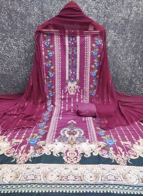 Multicolor printed rayon churidar dress-materials 3