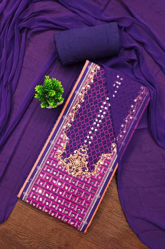 Multicolor printed rayon semi stitched churidar dress-materials