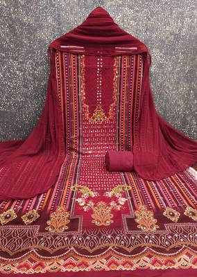 Multicolor printed rayon churidar dress-materials 3