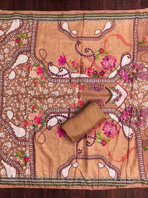 Multicolor printed cotton churidar dress-materials 3