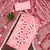 Pink embroidered cotton semi stitched churidar dress-materials