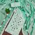 Sea-green embroidered cotton semi stitched churidar dress-materials