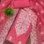 Pink embroidered cotton semi stitched churidar dress-materials
