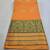 Orange jacquard cotton blend golden zari butta butti woven maheshwari saree with blouse piece