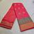 Pink jacquard cotton blend golden zari butta butti woven maheshwari saree with blouse piece