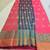 Pink jacquard cotton blend golden zari butta butti woven maheshwari saree with blouse piece