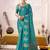 sky blue roop silk blend zari weaving saree with lace touch blouse