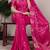 rani pink roop silk blend zari weaving saree with designer blouse