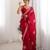 red color luxury space silk handwork saree with original beads work 