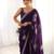 luxury space silk handwork saree with original beads work 