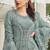 Pista embroidered georgette semi-stitched pakistani salwar suit