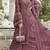 Chocolate embroidered georgette semi-stitched pakistani salwar suit