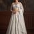 white sequins embroidered net lehenga set choli with dupatta